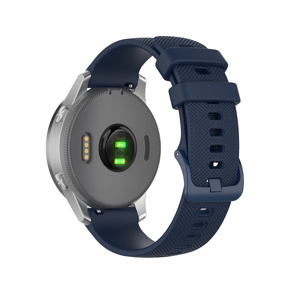 Techsuit - Watchband 18mm (W006) - Huawei Watch GT 4 (41mm)/W1/Honor Watch S1/Garmin Venu 2S/Vivoactive 4S - Blue