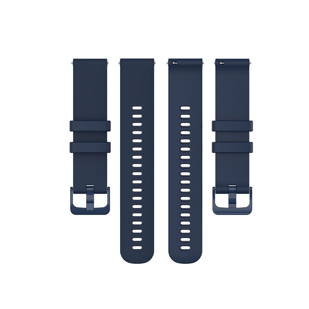 Techsuit - Watchband 18mm (W006) - Huawei Watch GT 4 (41mm)/W1/Honor Watch S1/Garmin Venu 2S/Vivoactive 4S - Blue