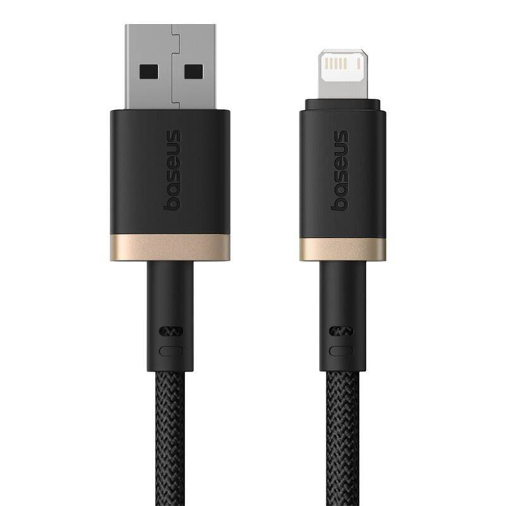 Baseus - Data Cable Dura Series (P10377801U01-02) - USB to Lightning, Fast Charging, 480Mbps, 2.4A, Nylon, 2m - Gold / B