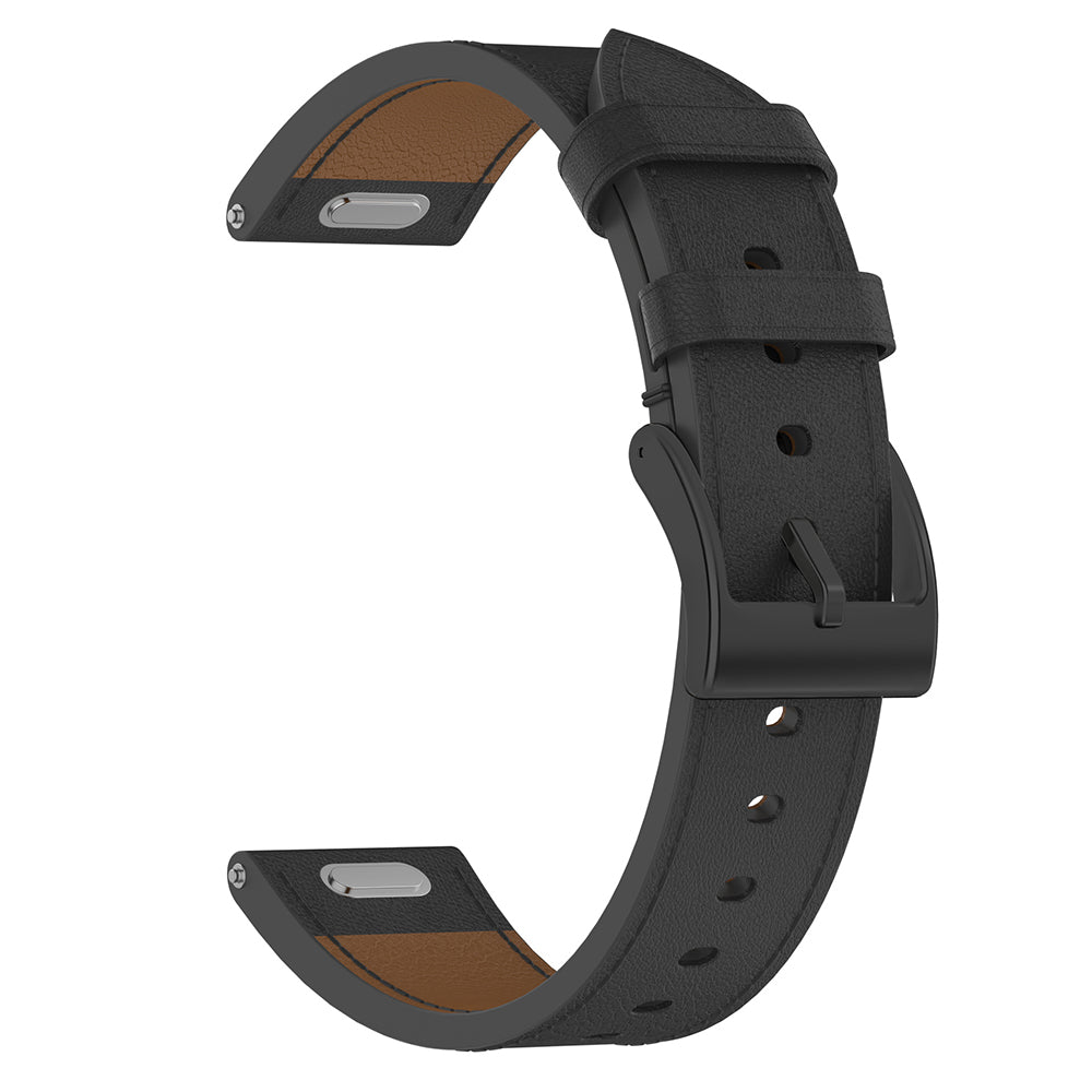 Techsuit - Watchband 18mm (W073) - Huawei Watch GT 4 (41mm)/W1/Honor Watch S1/Garmin Venu 2S/Vivoactive 4S - Black