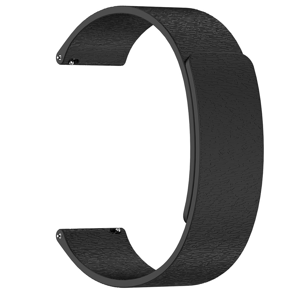 Techsuit - Watchband 20mm (W074) - Samsung Galaxy Watch4/5/Active 2, Huawei Watch GT 3 (42mm)/GT 3 Pro (43mm) - Black