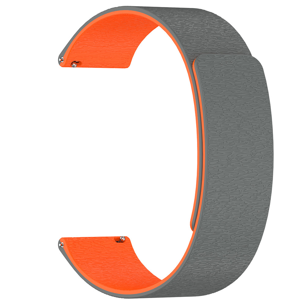 Techsuit - Watchband 20mm (W074) - Samsung Galaxy Watch4/5/Active 2, Huawei Watch GT 3 (42mm)/GT 3 Pro (43mm) - Grey / O