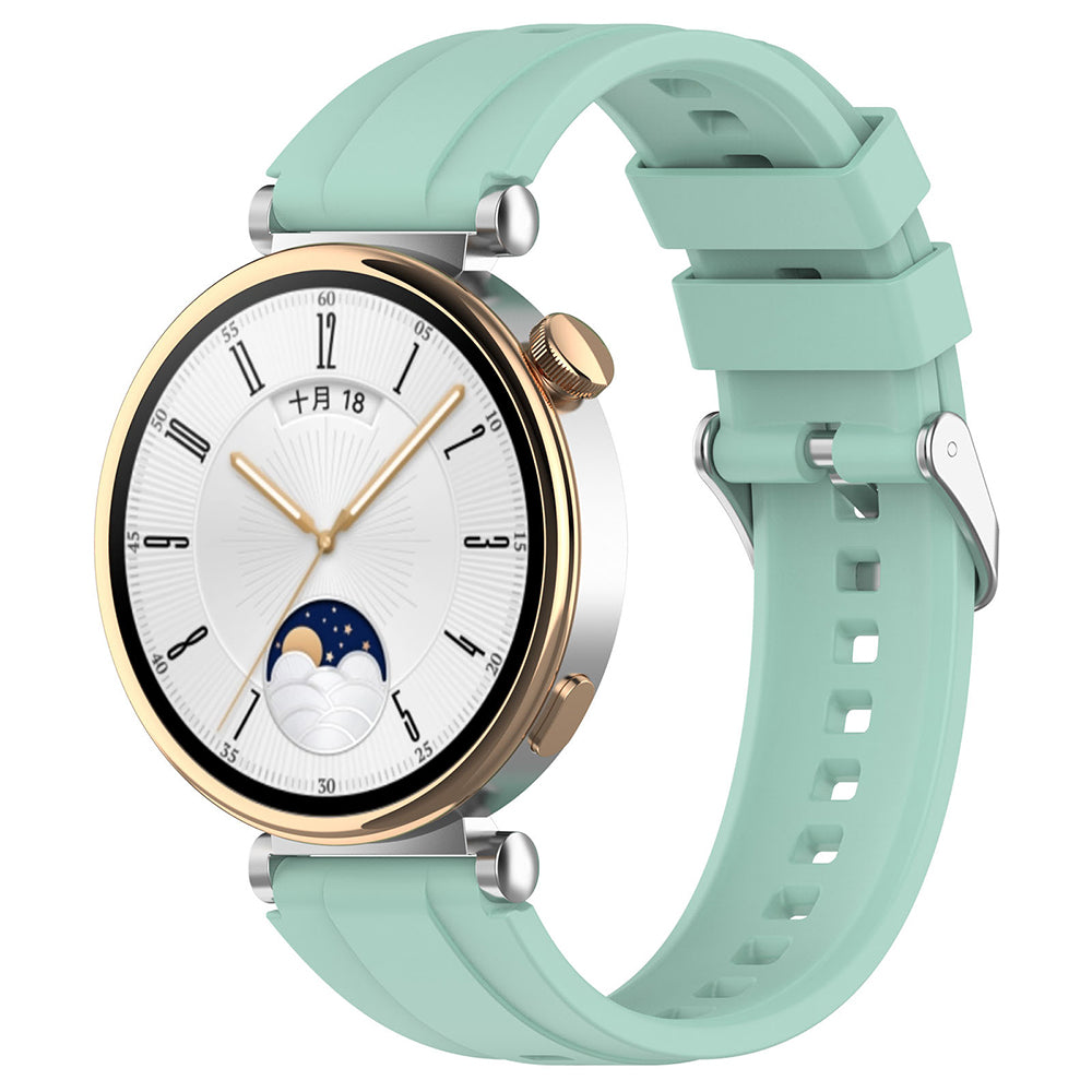 Techsuit - Watchband 18mm (W075) - Huawei Watch GT 4 (41mm)/W1/Honor Watch S1/Garmin Venu 2S/Vivoactive 4S - Mint Green