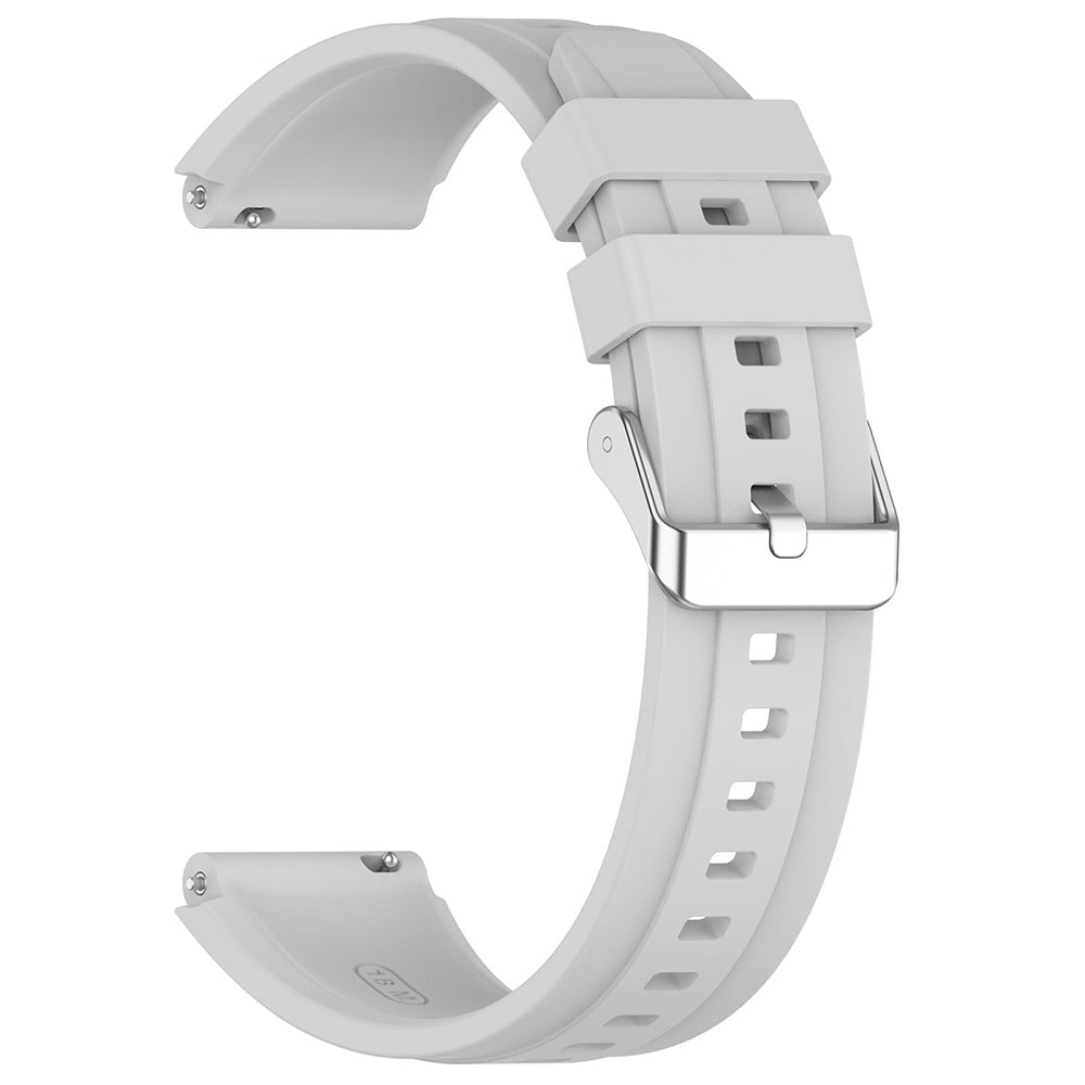 Techsuit - Watchband 18mm (W075) - Huawei Watch GT 4 (41mm)/W1/Honor Watch S1/Garmin Venu 2S/Vivoactive 4S - Grey