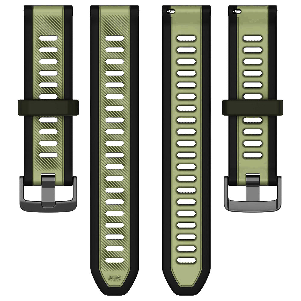 Techsuit - Watchband 20mm (W053) - Samsung Galaxy Watch 4/5/Active 2, Huawei Watch GT 3 (42mm)/GT 3 Pro (43mm) - Khaki