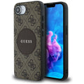 Guess - 4G Circle Classic Logo MagSafe (GUHMPSE4P4PGRSGW) - iPhone 16e / iPhone 17e - Brown