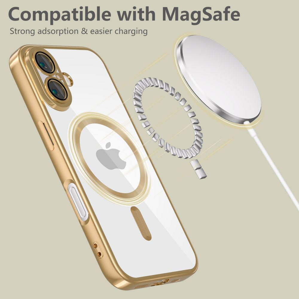 TechSuit Husa de protectie Techsuit Luxury Crystal MagSafe compatibil cu iPhone 16e / iPhone 17e, Negru – imagine 3