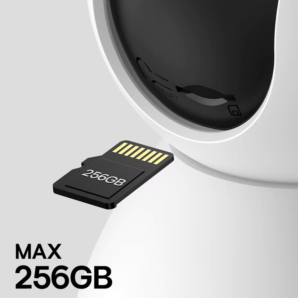 Baseus - Indoor Camera Security P1 (S0TV012132) - 3K, 4MP, Type-C, Two-way Talk, Night Vision, 8x Digital Zoom, CMOS - W
