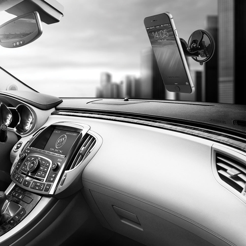 ColorWay - Car Holder (CW-CHM06-GR) - Magnetic, for Dashboard, 360°, Secure Grip, Adhesive Suction Cup, Universal - Blac