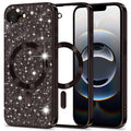 Techsuit - Luxury Glitter MagSafe - iPhone 16e / iPhone 17e - Black