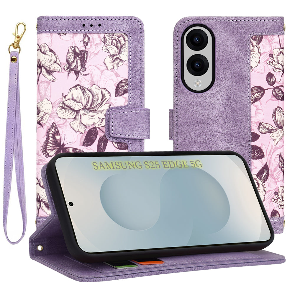 Techsuit - FlipCraft - Samsung Galaxy S25 Edge - Mysterious Purple