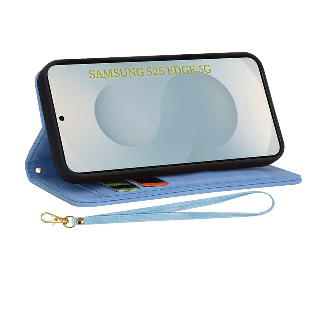 Techsuit - FlipCraft - Samsung Galaxy S25 Edge - Vibrant Blue