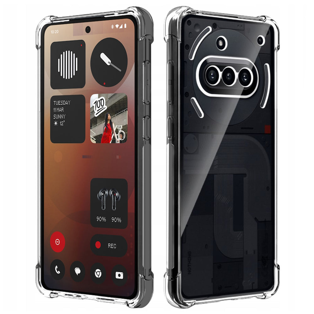 Techsuit - Shockproof Clear Silicone - Nothing Phone (3a) - Clear