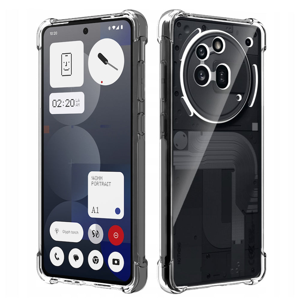 Techsuit - Shockproof Clear Silicone - Nothing Phone (3a) Pro - Clear