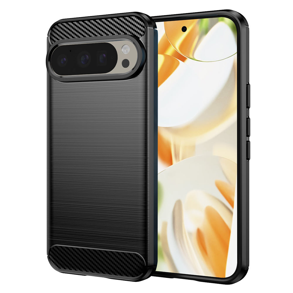 Techsuit - Carbon Silicone - Google Pixel 9 Pro / 9 - Black
