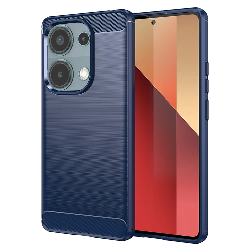 Techsuit - Carbon Silicone - Xiaomi Redmi Note 13 Pro 4G / Poco M6 Pro 4G - Blue