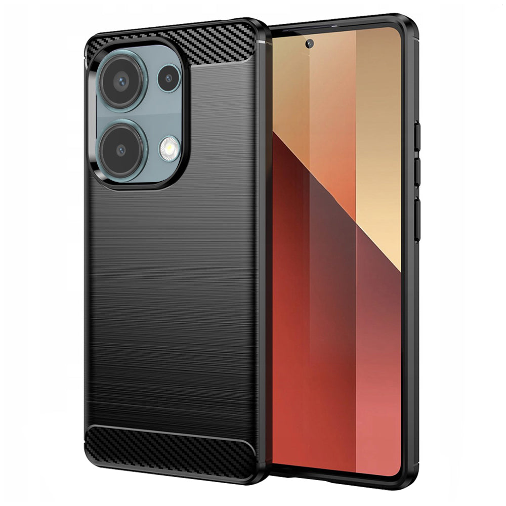 Techsuit - Carbon Silicone - Xiaomi Redmi Note 13 Pro 4G / Poco M6 Pro 4G - Black