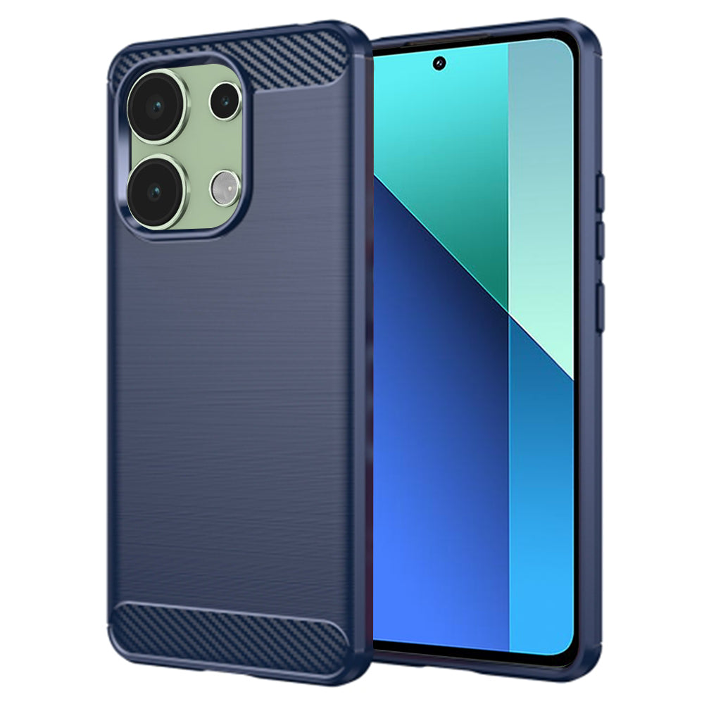 Techsuit - Carbon Silicone - Xiaomi Redmi Note 13 4G - Blue