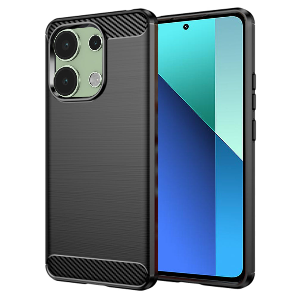 Techsuit - Carbon Silicone - Xiaomi Redmi Note 13 4G - Black