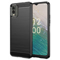 Techsuit - Carbon Silicone - Nokia C32 - Black