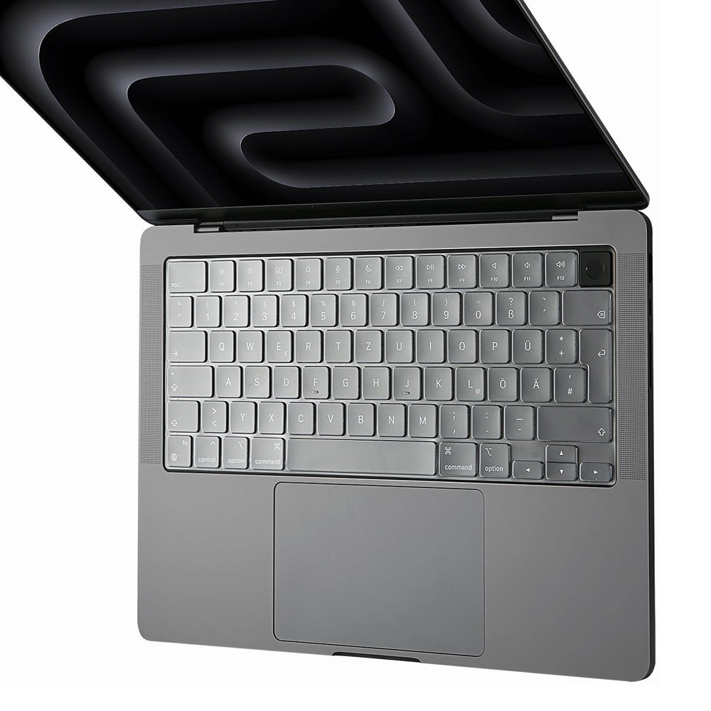 Techsuit - Premium Keyboard Cover PureTypeX (KC1) - Ultra Thin, for MacBook Pro 14 (2021-2024)/ Air 13/15 (2022-2025) - 