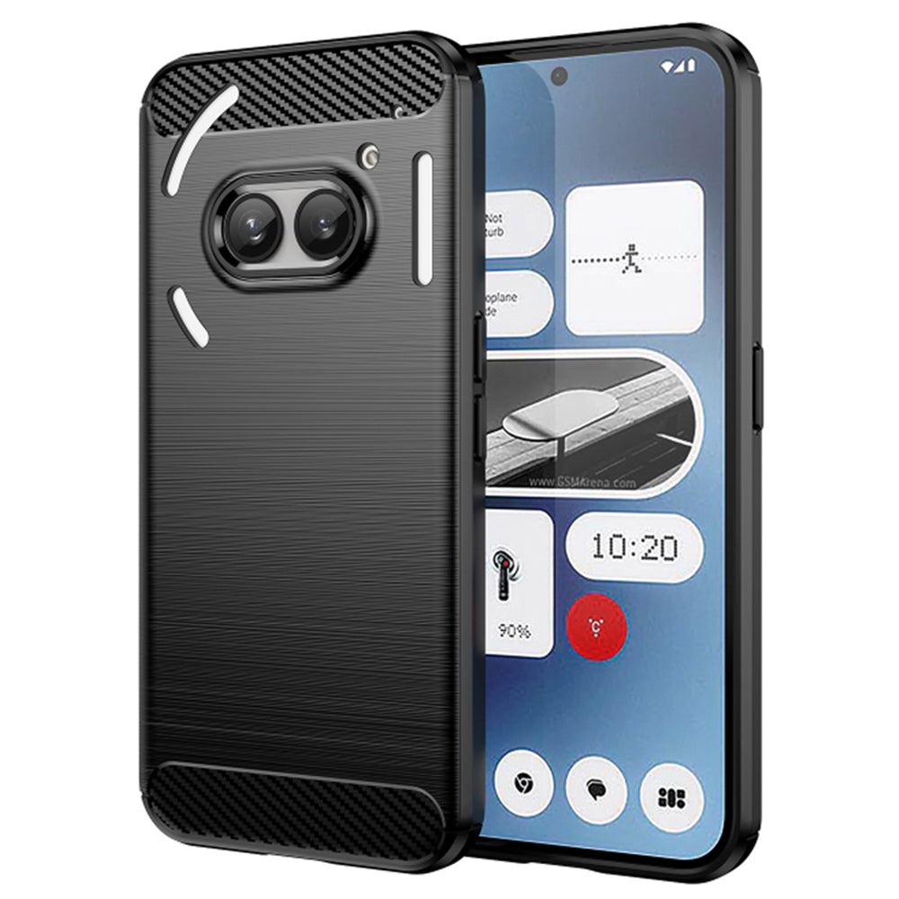 Techsuit - Carbon Silicone - Nothing Phone (2a) / (2a) Plus - Black