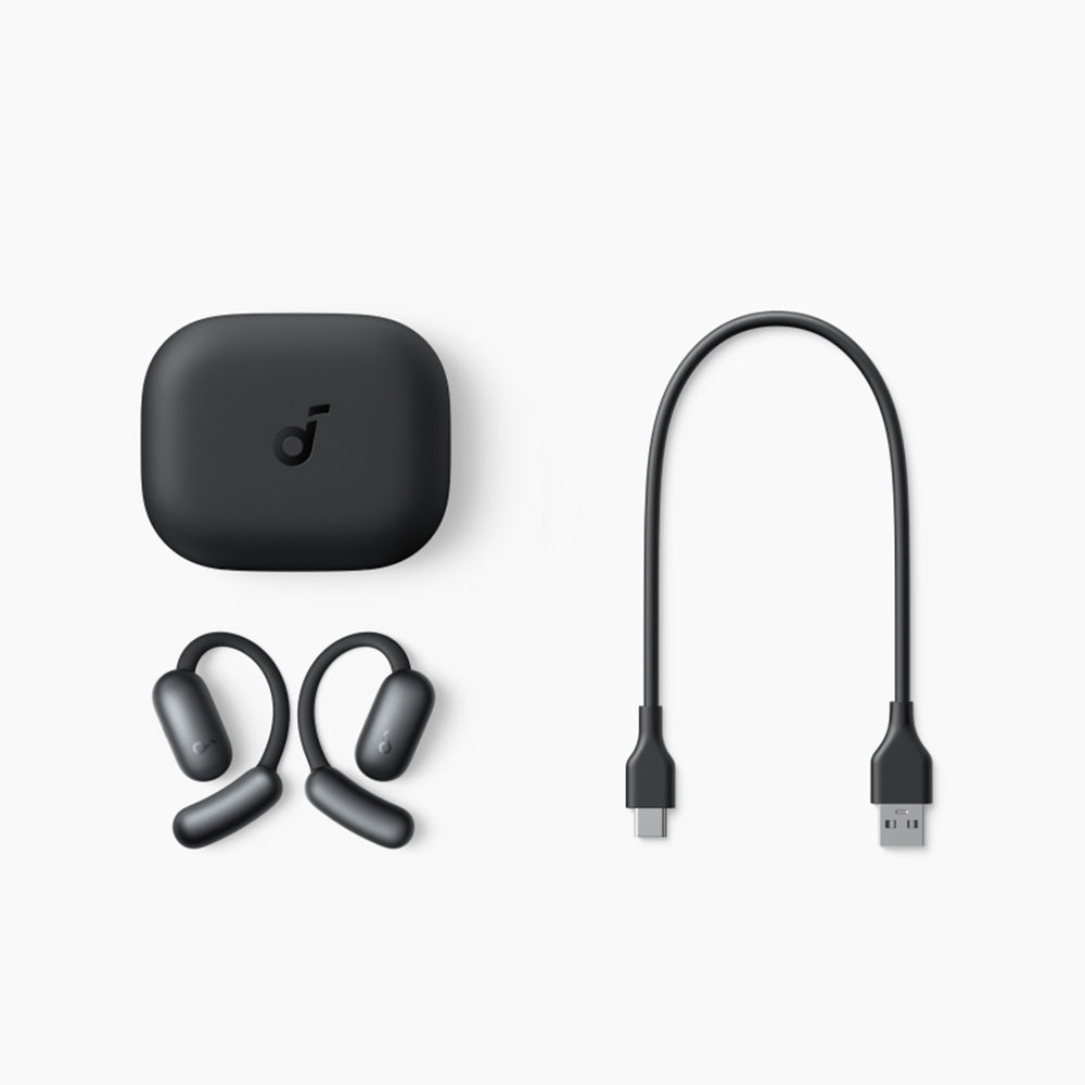 Anker - Wireless Earbuds SoundCore AeroFit 2 (A3874G11) - for Sport, with Microphone, Bluetooth, Waterproof, Hi-Res - Bl