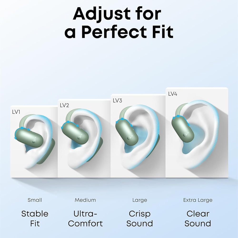 Anker - Wireless Earbuds SoundCore AeroFit 2 (A3874G11) - for Sport, with Microphone, Bluetooth, Waterproof, Hi-Res - Bl