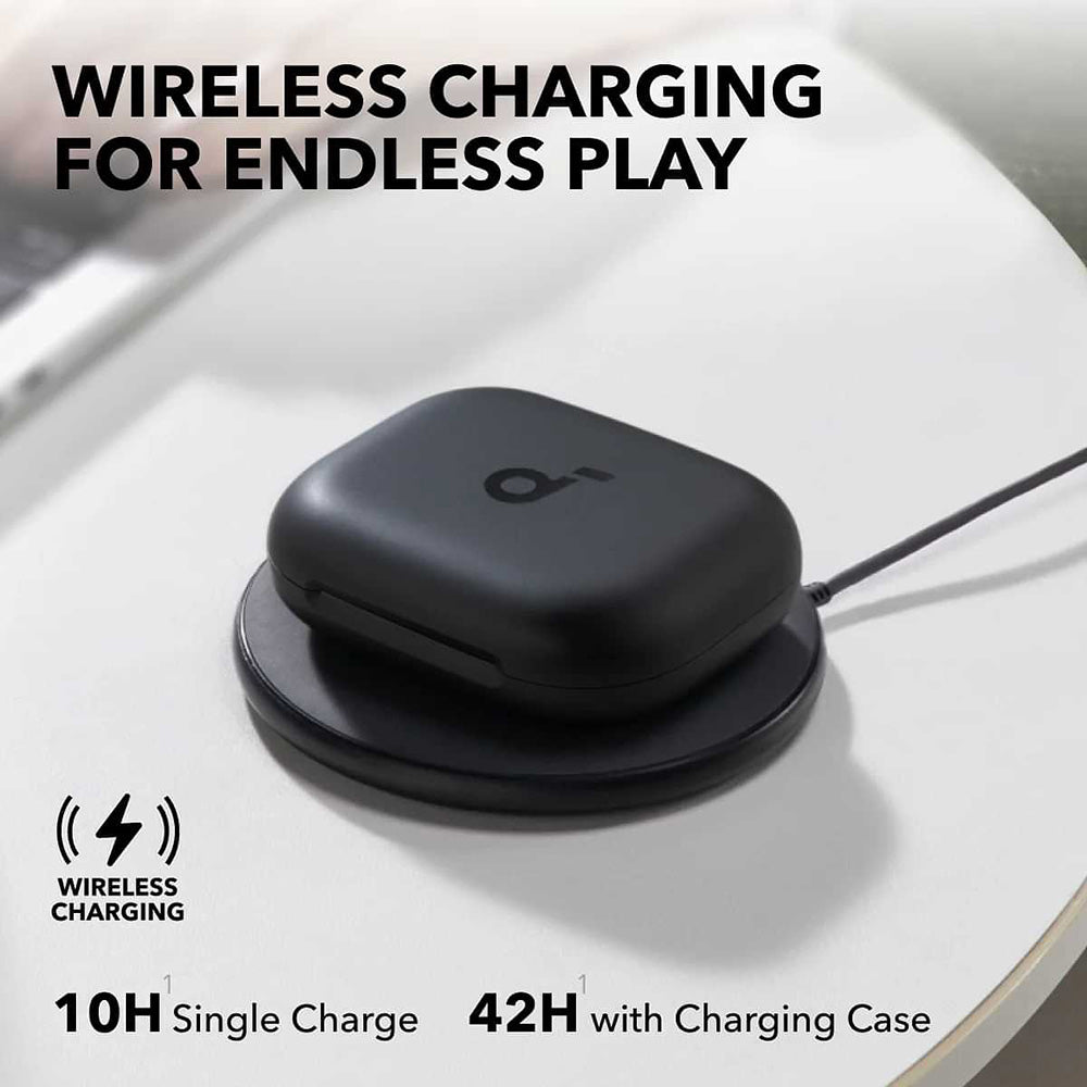 Anker - Wireless Earbuds SoundCore AeroFit 2 (A3874G11) - for Sport, with Microphone, Bluetooth, Waterproof, Hi-Res - Bl