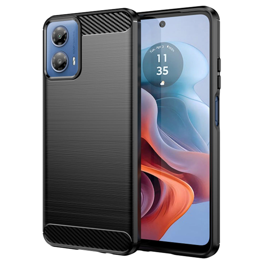 Techsuit - Carbon Silicone - Motorola Moto G34 / Moto G45 - Black