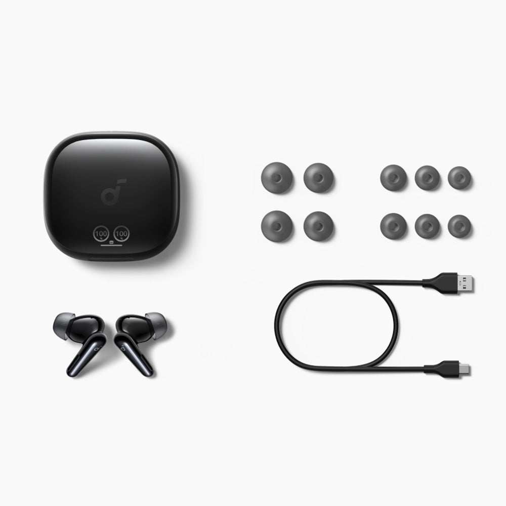 Anker - Wireless Earbuds SoundCore Liberty 4 Pro NC (A3954GF1) - Bluetooth 5.3, ANC, Hi-Res Sound, LDAC, TWS - Glossy Bl