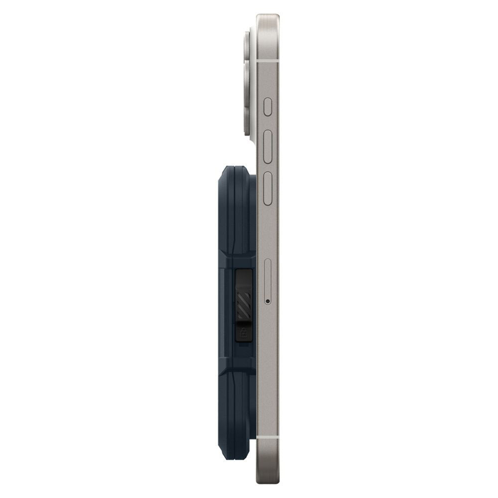 Spigen - Magnetic Card Holder Lock Fit MagSafe (AFA08526) - Universal, for Card / Cash - Metal Slate