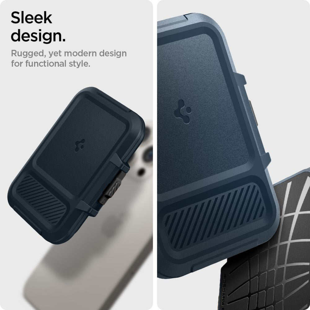 Spigen - Magnetic Card Holder Lock Fit MagSafe (AFA08526) - Universal, for Card / Cash - Metal Slate