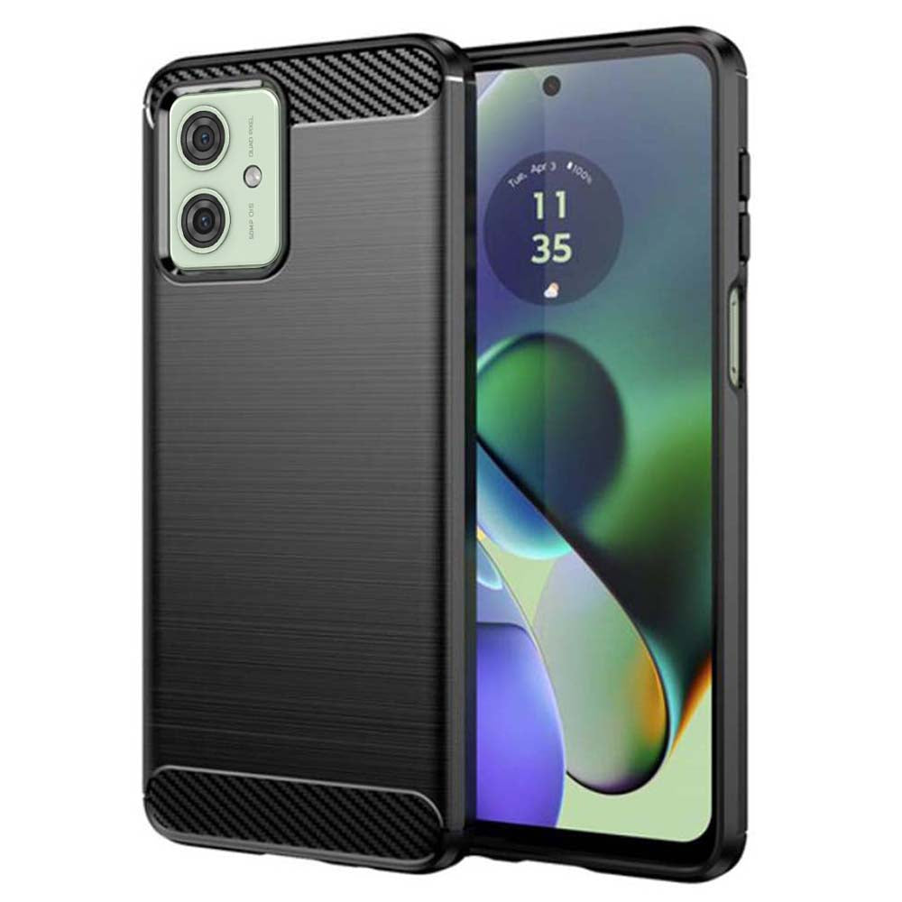 Techsuit - Carbon Silicone - Motorola Moto G54 / Moto G54 Power Edition / Moto G64 - Black