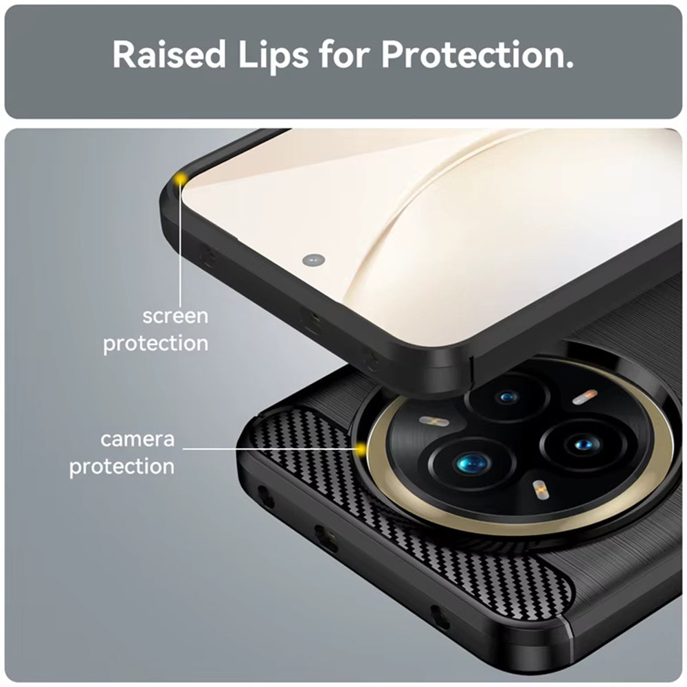 Techsuit - Carbon Silicone - Realme 14 Pro+ - Black
