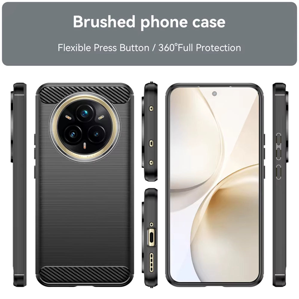 Techsuit - Carbon Silicone - Realme 14 Pro+ - Black