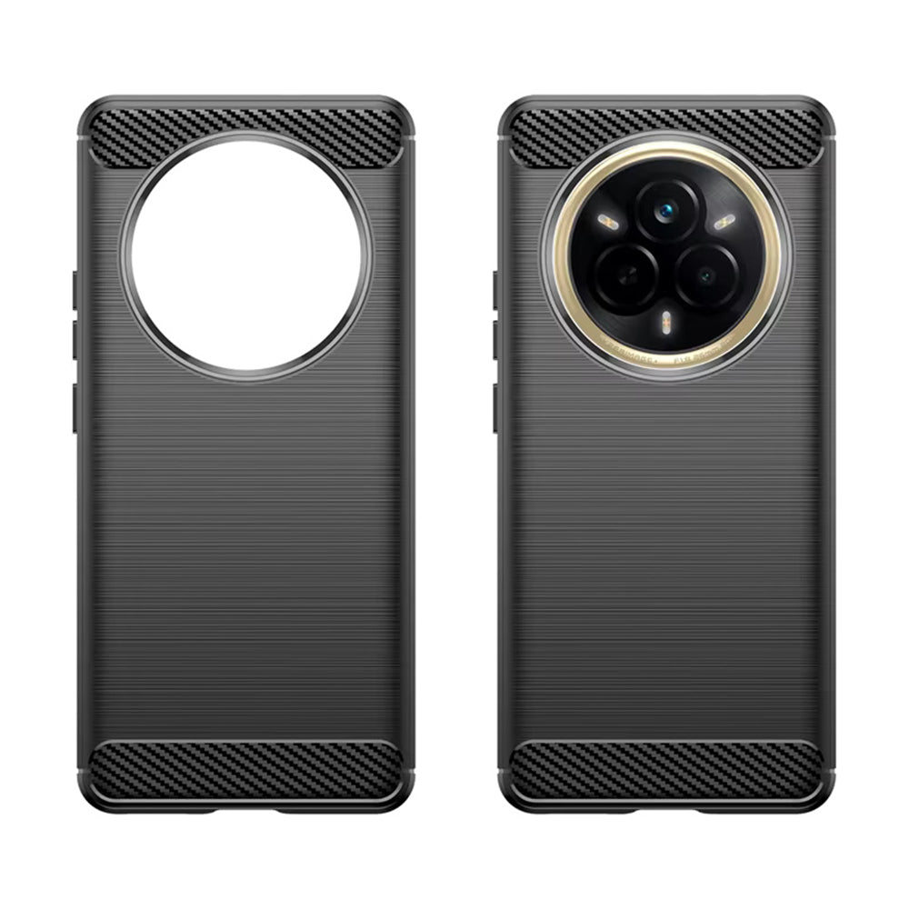 Techsuit - Carbon Silicone - Realme 14 Pro - Black