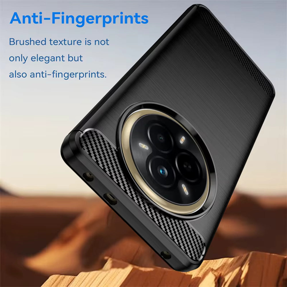 Techsuit - Carbon Silicone - Realme 14 Pro - Black