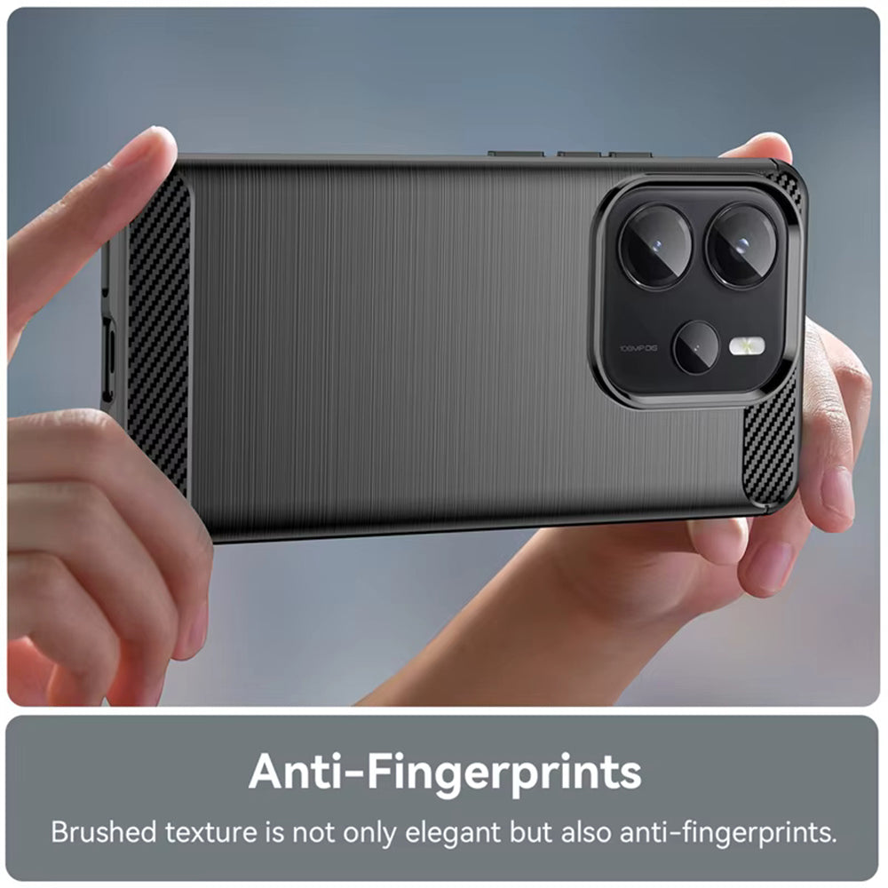 Techsuit - Carbon Silicone - Xiaomi Redmi Note 14 4G (Standard) - Black