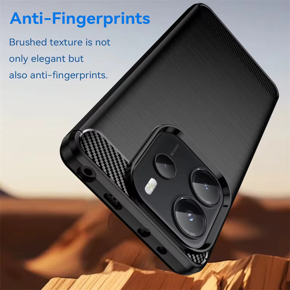 Techsuit - Carbon Silicone - Xiaomi Redmi Note 14 4G (Standard) - Black