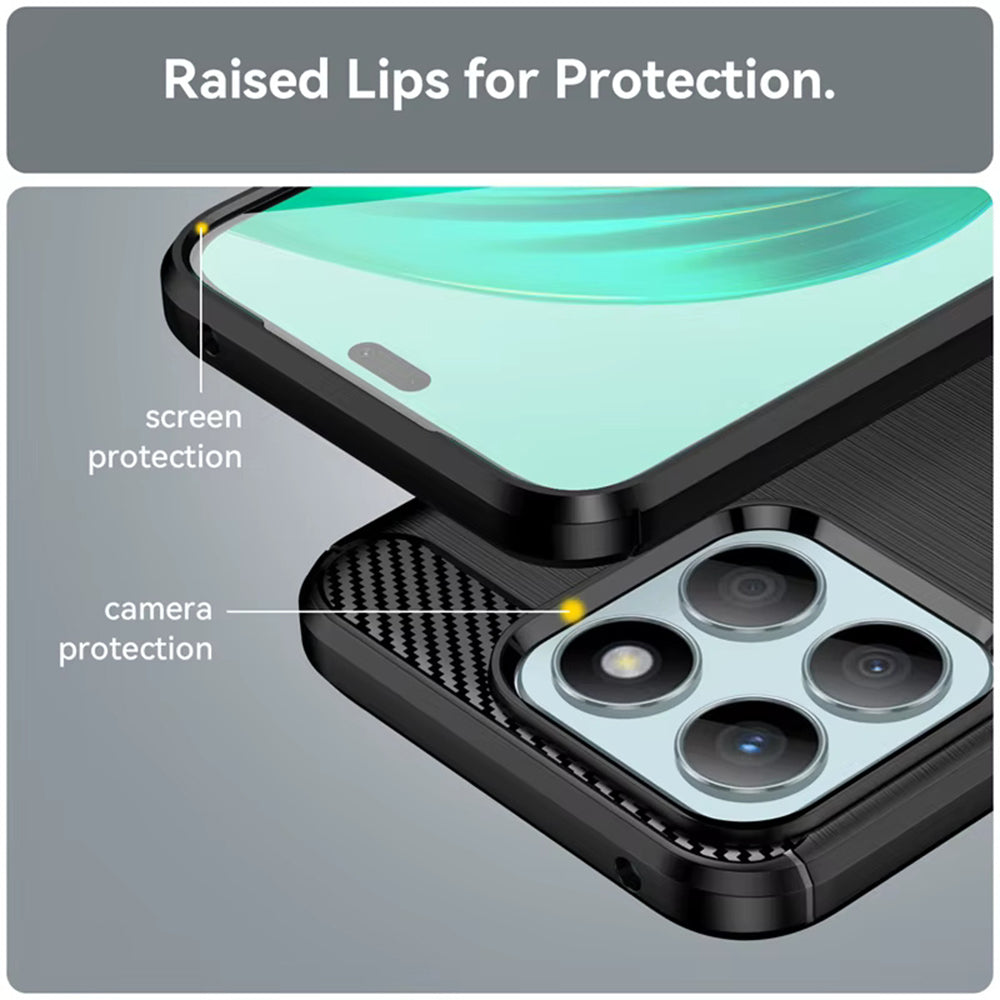 Techsuit - Carbon Silicone - Honor X8c - Blue
