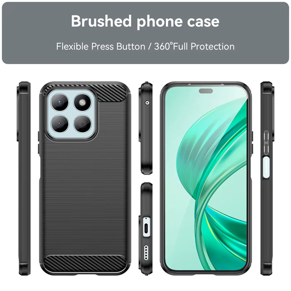 Techsuit - Carbon Silicone - Honor X8c - Black
