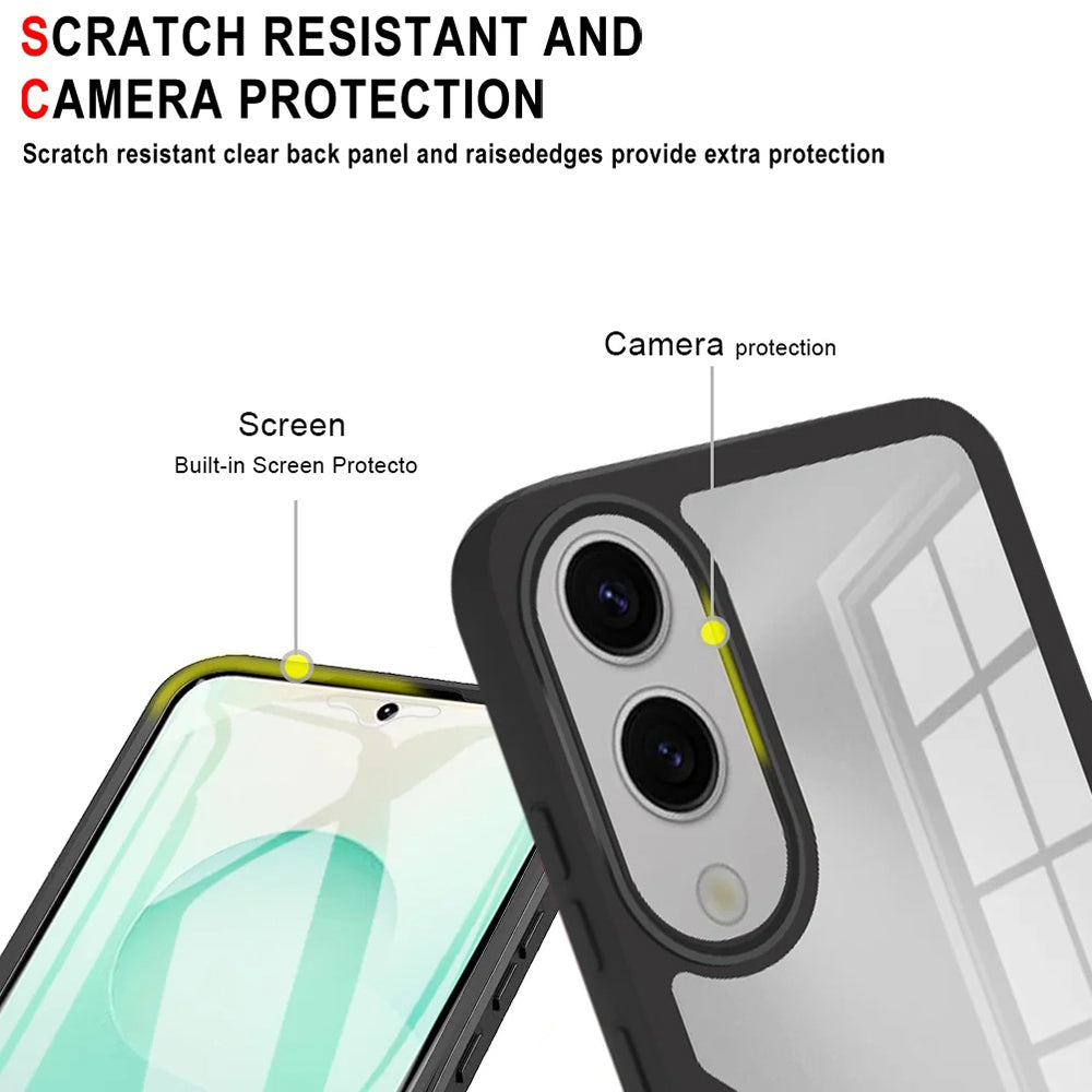 Techsuit - ColorVerse 360 Series + Screen Protector - Samsung Galaxy S25 Edge - Black