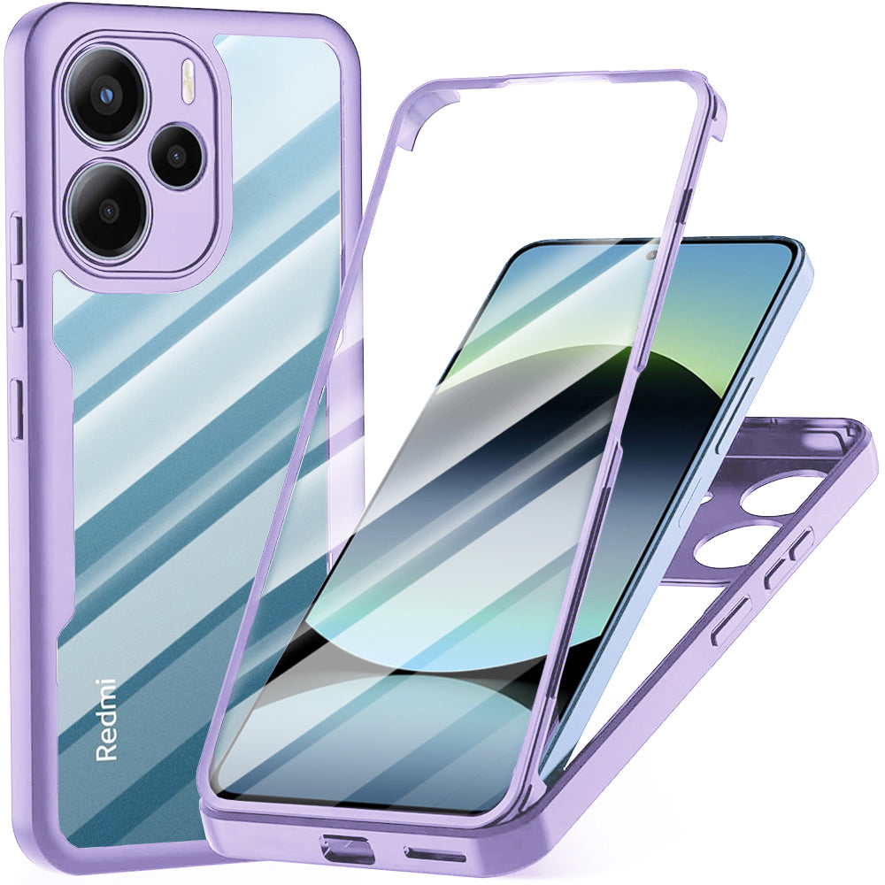 Techsuit - ColorVerse 360 Series + Screen Protector - Xiaomi Redmi Note 14 4G (Standard) - Purple