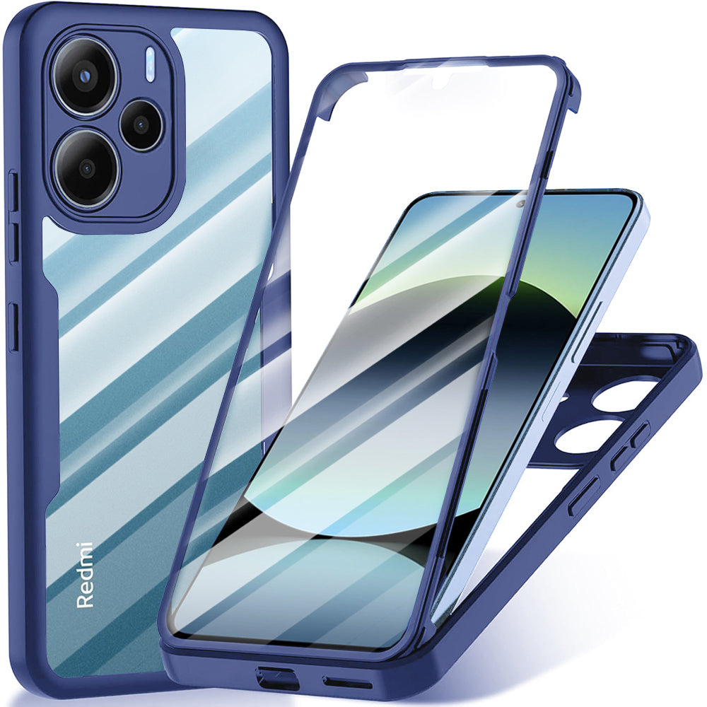 Techsuit - ColorVerse 360 Series + Screen Protector - Xiaomi Redmi Note 14 4G (Standard) - Blue