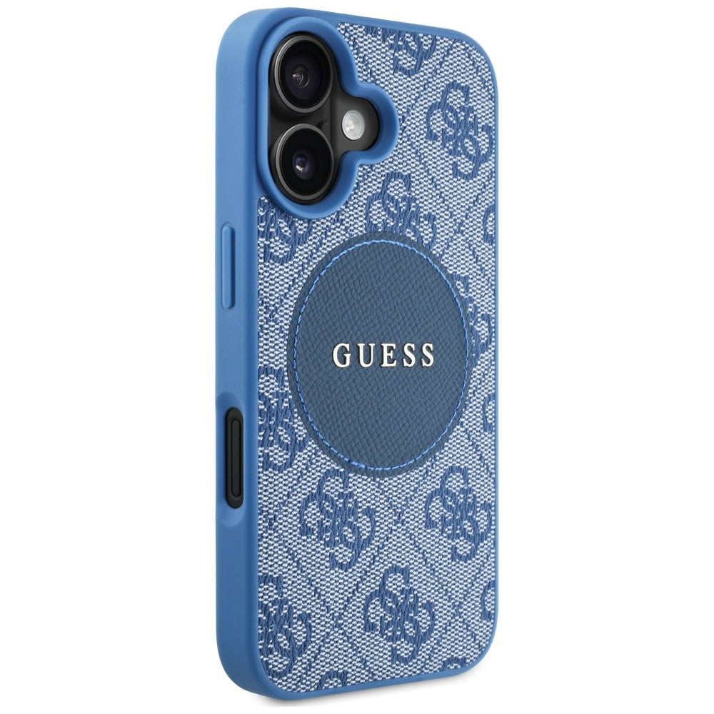 Guess - 4G Circle Classic Logo MagSafe (GUHMP16SP4PGRSGB) - iPhone 16 - Blue
