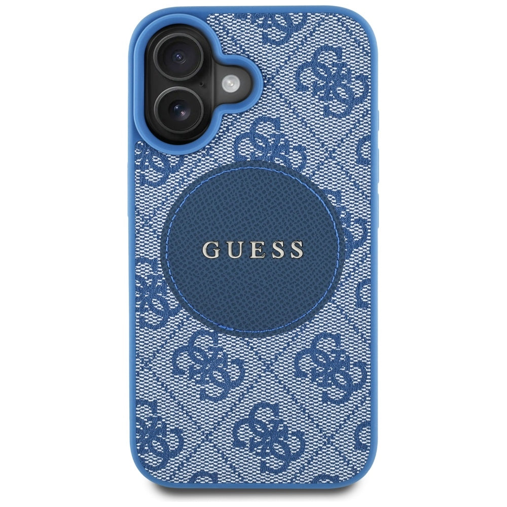 Guess - 4G Circle Classic Logo MagSafe (GUHMP16SP4PGRSGB) - iPhone 16 - Blue