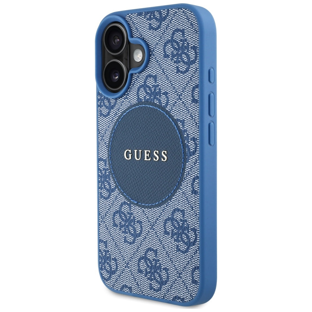 Guess - 4G Circle Classic Logo MagSafe (GUHMP16SP4PGRSGB) - iPhone 16 - Blue