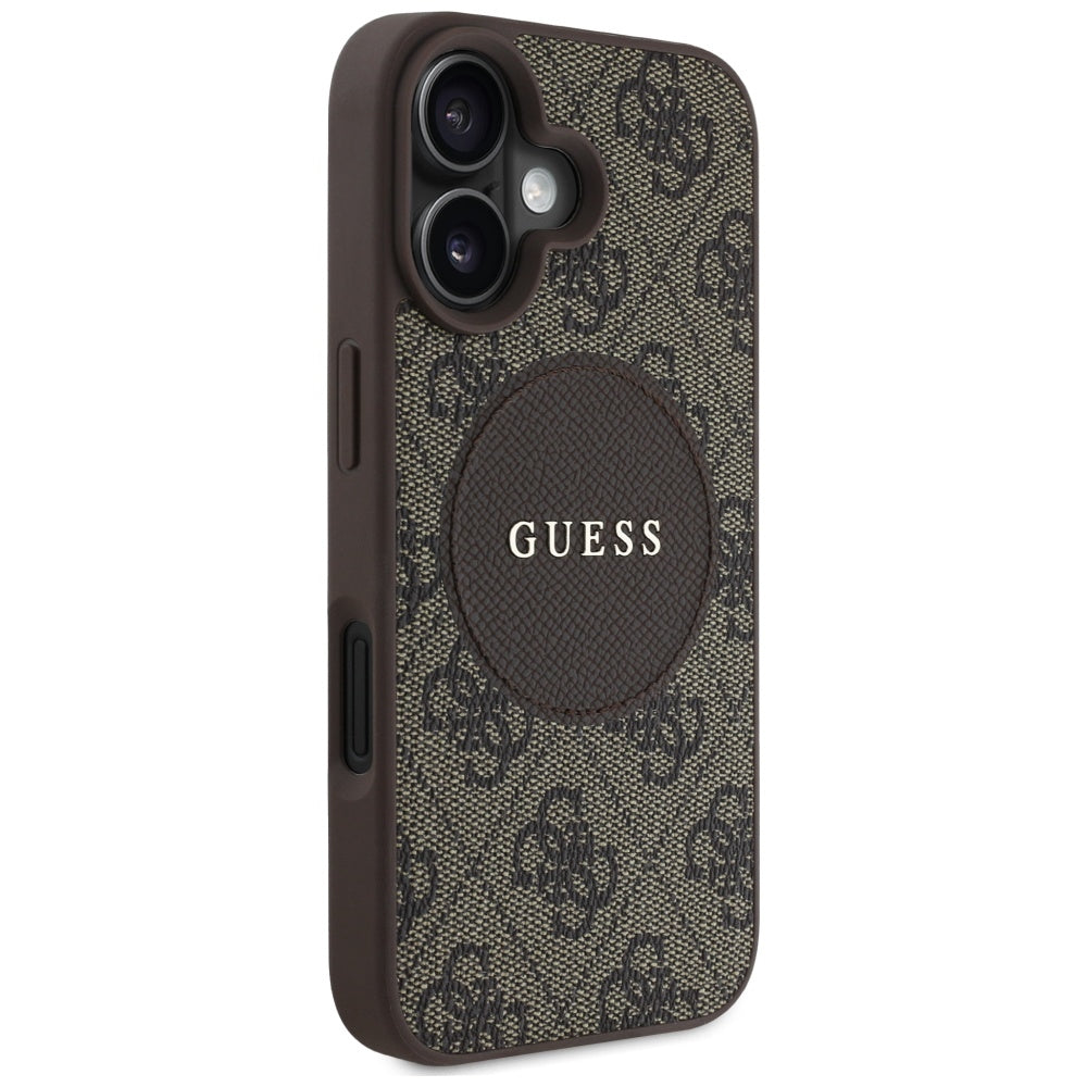Guess - 4G Circle Classic Logo MagSafe (GUHMP16SP4PGRSGW) - iPhone 16 - Brown