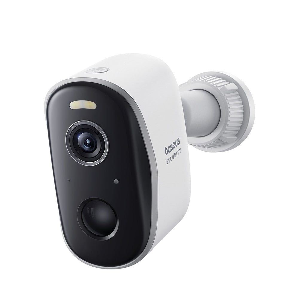 Baseus - Outdoor Camera Security N1 Plus (S0TY002131) - 2K, 16GB, 2 Camera Kit, Two-way Talk, Night Vision, IP67 - Moon 